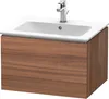 Waschtischunterbau L-CUBE 620x481x400mm nussbaum natur Produktbild-Vorschau 1