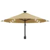 vidaXL Parasol mural avec LEDs 300 cm Taupe Voir les images du produit 20