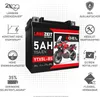 Langzeit Gel Motorradbatterie YTX5L-BS 5Ah 12V Produktbild-Vorschau 2