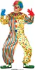 costume da clown colorato per uomo taglia M-XL, taglia:L Anteprima dell’immagine prodotto 1