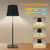 3 in1 Tischlampe Kabellos,LED Tischleuchte,Dimmbar Touch Produktbild-Vorschau 3