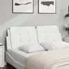 vidaXL Vankúš na čelo postele "Zadar" biely 140 cm Imitácia Náhľad obrázku produktu 2