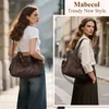 Große Damen Shopper Tasche aus Kunstleder im Vintage-Stil Produktbild-Vorschau 2