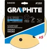 GRAPHITE Papier ścierny na rzep 225 mm, K120, 5 szt., z 6 Podgląd zdjęcia produktu 11