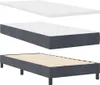 Boxspringbett mit Kopfteil Dunkelgrau 100 x 200 cm Samt Produktbild-Vorschau 4
