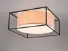 Lampa sufitowa ROSS czarno-beżowa 3xE27x25W tkanina Podgląd zdjęcia produktu 4