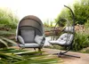 Egg Chair Loungesessel mit faltbarem Dach Anthrazit Produktbild-Vorschau 19