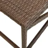 vidaXL Gartenbank 120 cm Poly Rattan Braun Produktbild-Vorschau 3