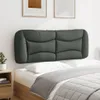 vidaXL Kopfteil-Kissen "Hvar" Dunkelgrau 120 cm Stoff Produktbild-Vorschau 4