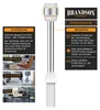 A product information graphic for a Brandson stand fan, showing placement options and features. Anteprima dell’immagine prodotto
