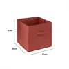 Pudełko do regału 31x31cm Velvet czerwone Podgląd zdjęcia produktu 6