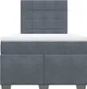 vidaXL Postel Boxspring s matrací Dark Grey 120x200 cm Náhled obrázku produktu 6