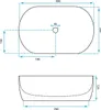 Rea Aufsatzwaschbecken Amelia Mini Shiny Aiax Oval White Produktbild-Vorschau 7