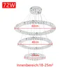 TRMLBE 72W Luxe Moderne Cristal Pendentif Lustre Suspension Voir les images du produit 2