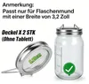 Sprossenglas Deckel 2er Set aus Edelstahl, Keimglas Deckel Produktbild-Vorschau 7
