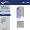 Duschabtrennung 90 x 200 cm Duschwand Glas Begehbare Dusche Produktbild-Vorschau 5