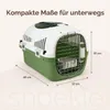 SNOEKIE Katzen Transportbox mit 2 Öffnungen，Haustierbox für Produktbild-Vorschau 4