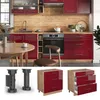 Meuble cuisine Vicco Fame-Line Rouge bordeaux Haute Voir les images du produit 3