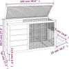 vidaXL králíkárna mocha 103x44x69,5 cm borovicový masiv Náhled obrázku produktu 6