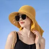 Sommer-Bucket-Hut für Damen mit Schal, breiter Krempe, Produktbild-Vorschau 8