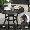 Runder Gartentisch, Terrassentisch aus Gussaluminium mit Produktbild-Vorschau 6