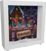 Elfen Rahmen Spardose aus Holz Weihnachtsgeld - Sparen mit Produktbild-Vorschau 1