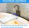 A bathtub seat is shown in a bathtub with water flowing from a faucet. Náhled obrázku produktu