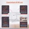 SalesFever Couchtisch 80 cm | Glasplatte foliert in Produktbild-Vorschau 3
