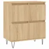 vidaXL Sideboards 2 pcs. chêne Sonoma bois composite Voir les images du produit 5