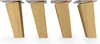 4x sossai Holzfüße eckig - schräge Ausführung 12cm Eiche Produktbild-Vorschau 3