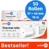 NIEUW: print24 Thermische Rollen / Kassarollen, 50 Rollen, Productafbeelding-voorbeeld 1