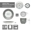 MamboCat 6er Set Porzellan Serie Variant GRAU, Produktbild-Vorschau 5