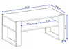 Weißer Couchtisch, Bank 53,6 x 95 cm, eleganter Produktbild-Vorschau 5