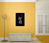 Wallario Poster - Zeichnung eines Hirsches auf schwarzem Produktbild-Vorschau 3