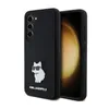 A black smartphone case with a Choupette cat design and Karl Lagerfeld branding is shown against a white background. Produktbild-Vorschau