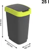 Rotho 2er-set Abfalleimer 25lL Twist - Swingeimer 40,1 x Produktbild-Vorschau 2
