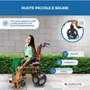 Carrozzina pieghevole Due sistemi frenanti Seduta 41 cm Anteprima dell’immagine prodotto 5