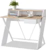 Scrivania NIVES - bianco / rovere sonoma Anteprima dell’immagine prodotto 1