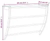 vidaXL Držiak na uteráky 60x25,5x49 cm masívne drevo orech Náhľad obrázku produktu 6