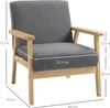 Fotel wypoczynkowy HOMCOM do salonu, fotel relaksacyjny z Podgląd zdjęcia produktu 3