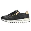Rieker Damen Leder Sneaker Schwarz Produktbild-Vorschau 3
