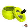 Hauser Schleuderaschenbecher / Drehascher Metall NEON GELB Produktbild-Vorschau 2