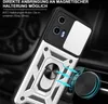 A close-up of a phone case with a ring holder and a magnetic mount, shown in a car's interior. Produktbild-Vorschau
