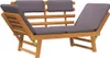 vidaXL Lettino da giardino 2 in 1 con cuscino 190 cm in Anteprima dell’immagine prodotto 6