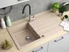 Granitspüle - Spülbecken - Küchenspüle - 86 x 50 cm - Beige Produktbild-Vorschau 3