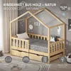 ML-Design detská posteľ domček posteľ 70x140 cm prírodná s Náhľad obrázku produktu 2