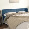 Kopfteil mit Ohren Dunkelblau 203x23x78/88 cm Samt Produktbild-Vorschau 1