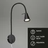 BRILONER postelové světlo černé kulaté 1xLED GU10 4W Náhled obrázku produktu 9