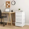 Szafka 4 Szuflady 39X38.5X80.5Cm Biała Podgląd zdjęcia produktu 8