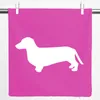 Huuraa Kissenbezug Dackel Silhouette 40x40cm Fuchsia Produktbild-Vorschau 1